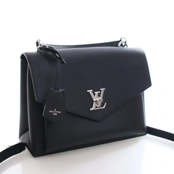 LOUIS VUITTON Soft Calfskin My Lockme Top Handle in Black - Picture 6 of 15